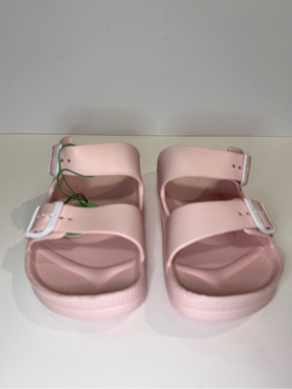 Women's Pink Double-Buckle Slide Sandals - Picture 3 of 8
